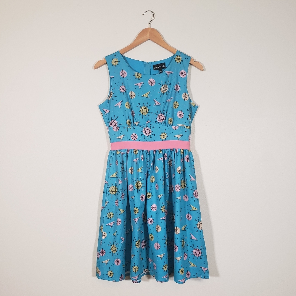 Sourpuss Atomic Sputnik Shift Dress